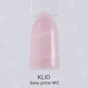 Klio Professional, Base glitter - Камуфлирующая база с шиммером №2 (15 мл.)