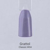 Grattol, Гель-лак Grey Violet №04 (9 мл.)