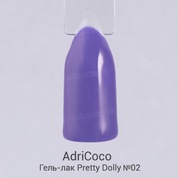 AdriCoco, Pretty dolly - Гель-лак №02 фиолетовый (8 мл.)