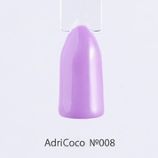AdriCoco, Цветной гель-лак №008 ярко-лиловый (8 мл.)