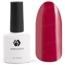 AdriCoco, Цветной гель-лак №028 темно-красный (8 мл.)