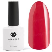 AdriCoco, Цветной гель-лак №030 классический красный (8 мл.)