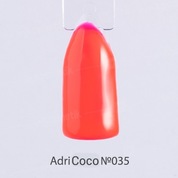 AdriCoco, Цветной гель-лак №035 неоново-коралловый (8 мл.)