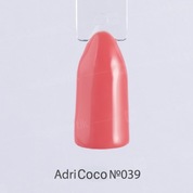 AdriCoco, Цветной гель-лак №039 оранжевый коралл (8 мл.)