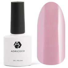 AdriCoco, Цветной гель-лак №045 дымчато-розовый (8 мл.)