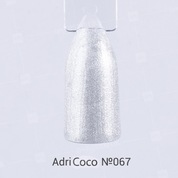 AdriCoco, Цветной гель-лак №067 серебряный (8 мл.)
