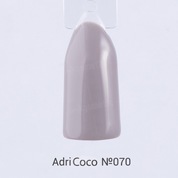 AdriCoco, Цветной гель-лак №070 серый (8 мл.)