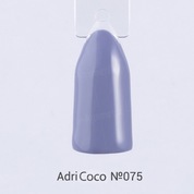 AdriCoco, Цветной гель-лак №075 дымчато-синий (8 мл.)