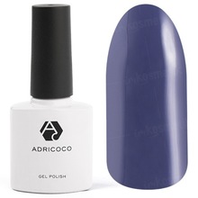 AdriCoco, Цветной гель-лак №081 антрацитовый (8 мл.)