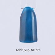 AdriCoco, Цветной гель-лак №092 морской синий (8 мл.)