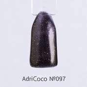 AdriCoco, Цветной гель-лак №097 мерцающий темно-серый (8 мл.)