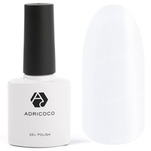 AdriCoco, Цветной гель-лак №100 белый (8 мл.)