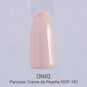 ONIQ, Гель-лак для покрытия ногтей - Pantone: Creme de Peache OGP-181s (6 мл.)