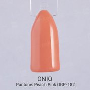 ONIQ, Гель-лак для покрытия ногтей - Pantone: Peach Pink OGP-182s (6 мл.)