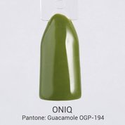ONIQ, Гель-лак для покрытия ногтей - Pantone: Guacamole OGP-194s (6 мл.)