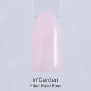 InGarden, Fiber Base - Каучуковая розовая Файбер база с витаминами Е и В5 (11 мл.)