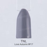 TNL, Гель-лак Love autumn №17 - Серый (10 мл.)