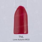 TNL, Гель-лак Love autumn №23 - Красный (10 мл.)