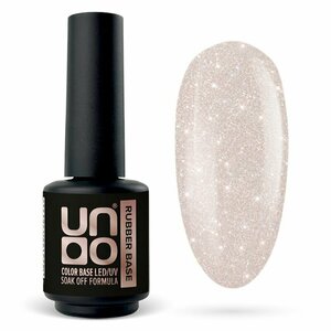 UNO, Rubber Color Base Gel - База цветная светоотражающая Creme (8 г)