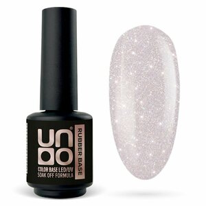 UNO, Rubber Color Base Gel - База цветная светоотражающая Lily (8 г)