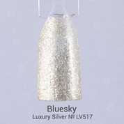 Bluesky, Гель-лак Luxury Silver № LV517 (10 мл.)