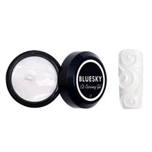 Bluesky, 3D Carving gel - Гель-паста с липким слоем №07 Белая (8 мл.)