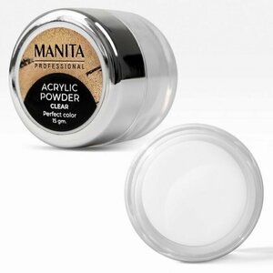 MANITA PROFESSIONAL, Акриловая пудра мелкодисперсная - CLEAR (15 г)
