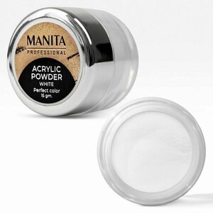 MANITA PROFESSIONAL, Акриловая пудра мелкодисперсная - WHITE (15 г)