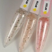 MOJO, First Love Gel - Гель для моделирования с сухоцветами №120 (15 мл)