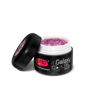 PNB, Galaxy Gel UV/LED -  Глиттер-гель Pink №01 (5 мл.)