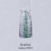Grattol, Гель-лак - Galaxy Emerald №001 (9 мл.)