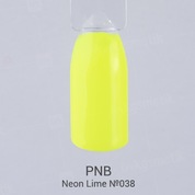 PNB, Гель-лак цвет №038 Neon Lime (8 мл.)