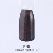 PNB, Гель-лак цвет №107 Passion Night (8 мл.)