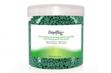Depilflax, Горячий воск для депиляции в гранулах - Зеленый (600 гр)