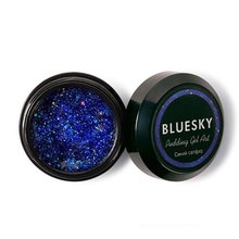 Bluesky, Pudding Gel ART - Полигель c шиммером (Синий сапфир, 8 гр.)