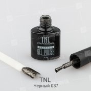 TNL, Гель-лак Glitter №37 - Черный (10 мл.)