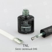 TNL, Гель-лак Glitter №46 - Бело-зеленый (10 мл.)