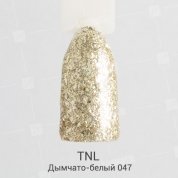 TNL, Гель-лак Glitter №47 - Дымчато-белый (10 мл.)