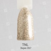TNL, Гель-лак Glitter №57 - Экрю (10 мл.)