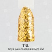 TNL, Гель-лак №365 - Крупный золотой шиммер (10 мл.)