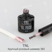 TNL, Гель-лак №383 - Крупный розовый шиммер (10 мл.)