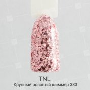 TNL, Гель-лак №383 - Крупный розовый шиммер (10 мл.)