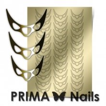 PrimaNails, Металлизированные наклейки для дизайна CL-007, Золото