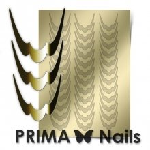 PrimaNails, Металлизированные наклейки для дизайна CL-009, Золото