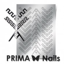 PrimaNails, Металлизированные наклейки для дизайна CL-012, Серебро