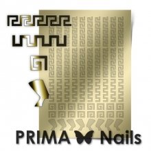 PrimaNails, Металлизированные наклейки для дизайна OR-001, Золото