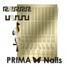 PrimaNails, Металлизированные наклейки для дизайна OR-002, Золото