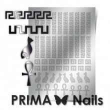 PrimaNails, Металлизированные наклейки для дизайна OR-002, Серебро
