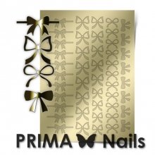 PrimaNails, Металлизированные наклейки для дизайна PR-001, Золото