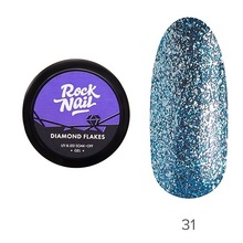 RockNail, Гель-краска Diamond Flakes №31 Backfire (5 гр.)